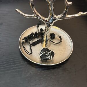 Obsidian Emotional Healing Bracelet and Pendant Set